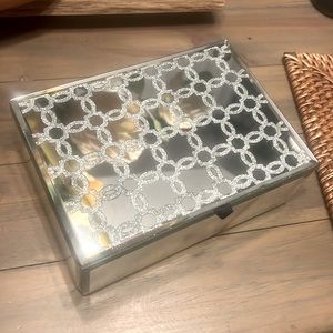 Silver Mirrored Keepsake Case